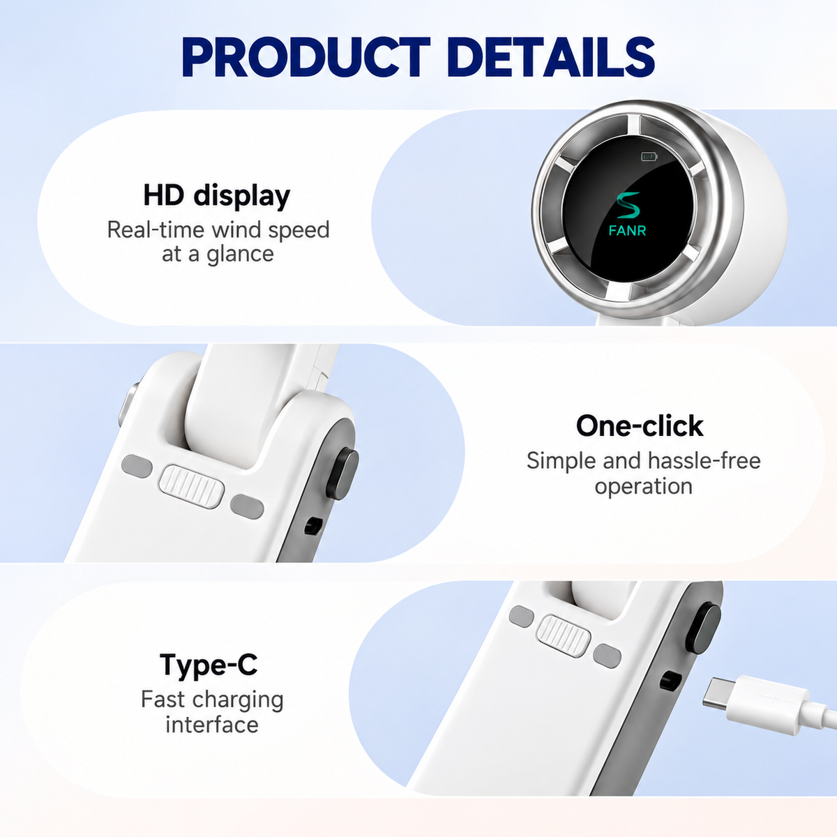 Handheld Portable Turbo Fan